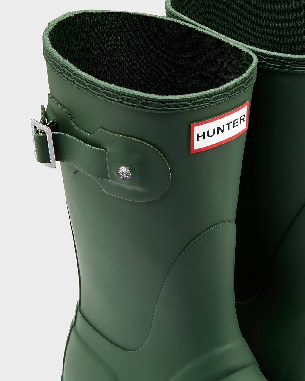 Korte Regenlaarzen Dames - Hunter Original - Groen - 90MBUJHRD